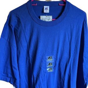 Russell athletic T shirt, never worn! Gorgeous blue!